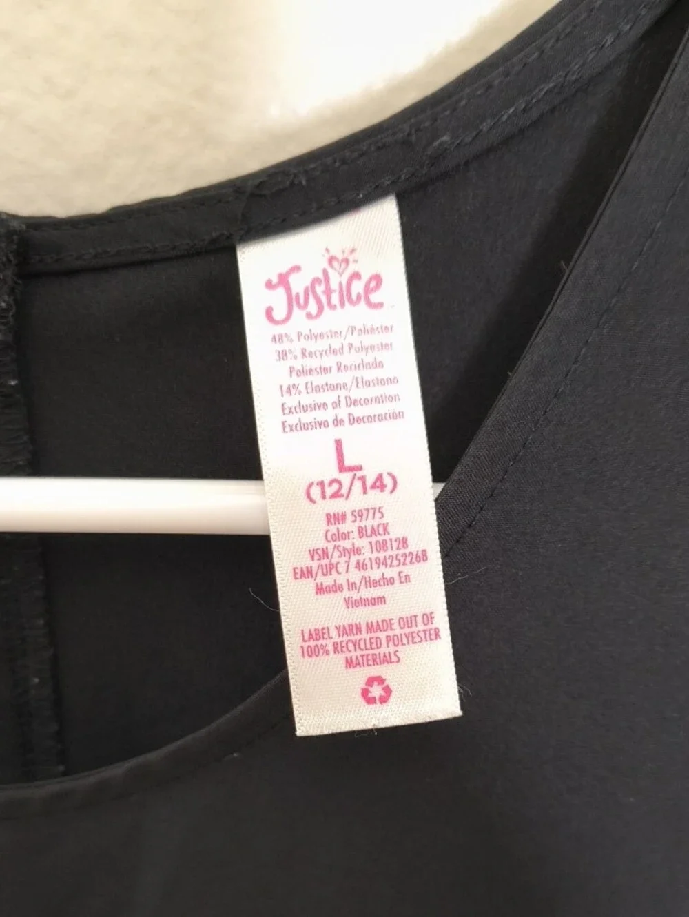 Justice Black Sleeveless Athletic Romper